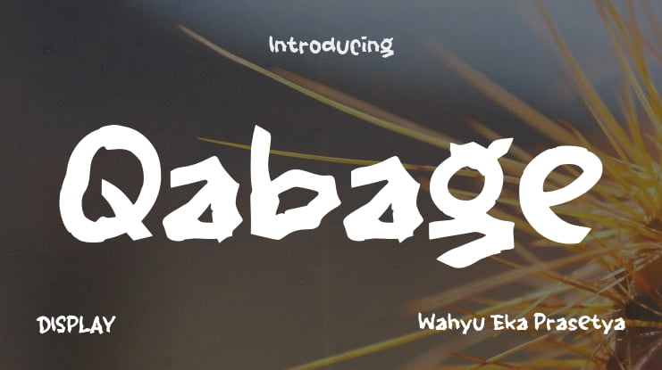 Qabage Font