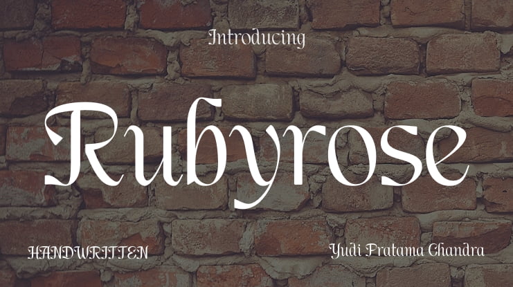 Rubyrose Font