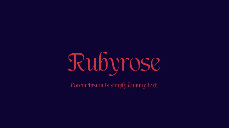 Rubyrose Font