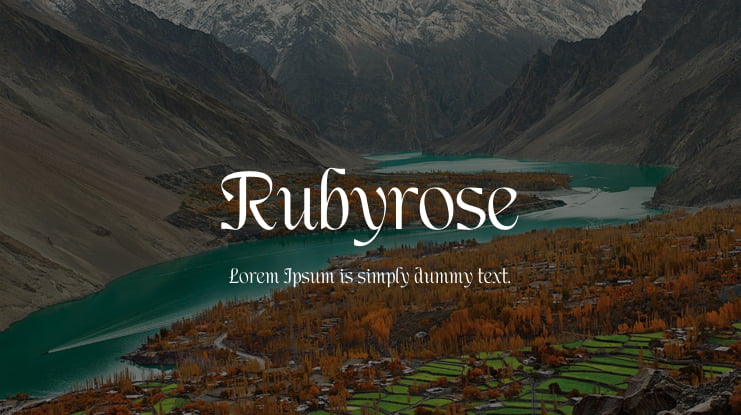 Rubyrose Font