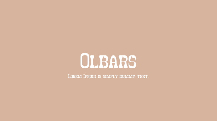 Olbars Font