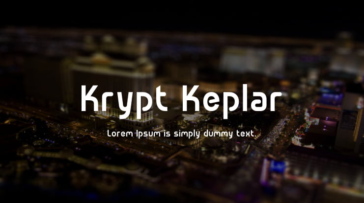 Krypt Keplar Font