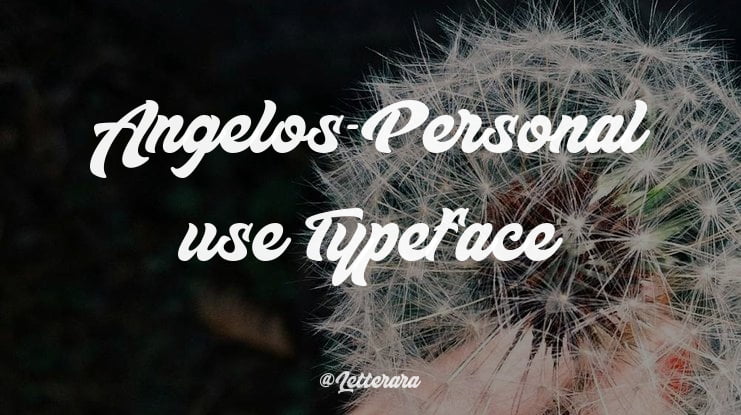 Angelos-Personal use Font