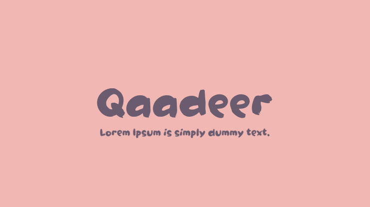 Qaadeer Font