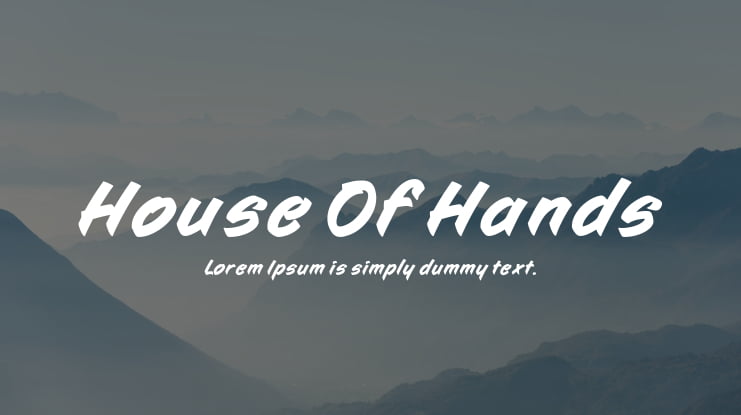 House Of Hands Font