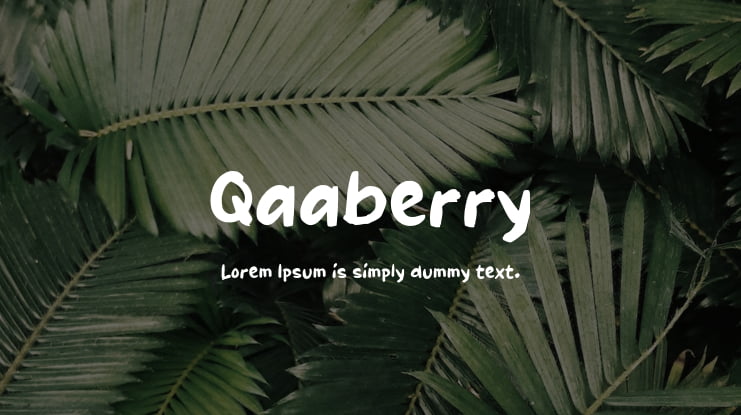 Qaaberry Font