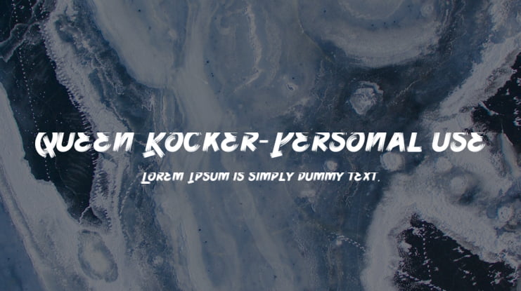 Queen Rocker-Personal use Font