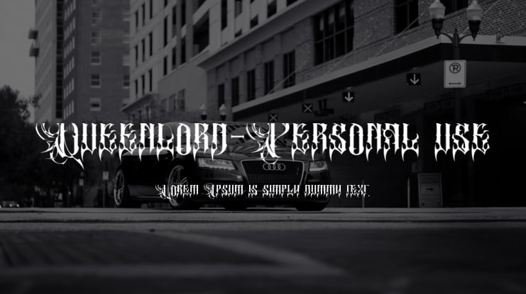 Queenlord-Personal use Font