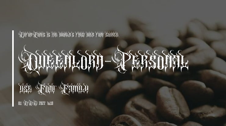 Queenlord-Personal use Font