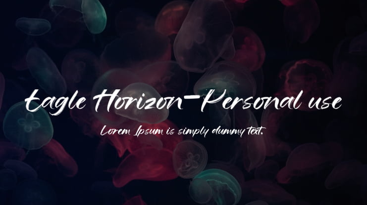 Eagle Horizon-Personal use Font