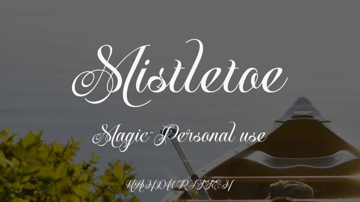 Mistletoe Magic-Personal use Font