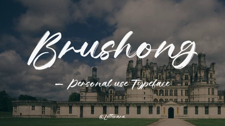 Brushong - Personal use Font