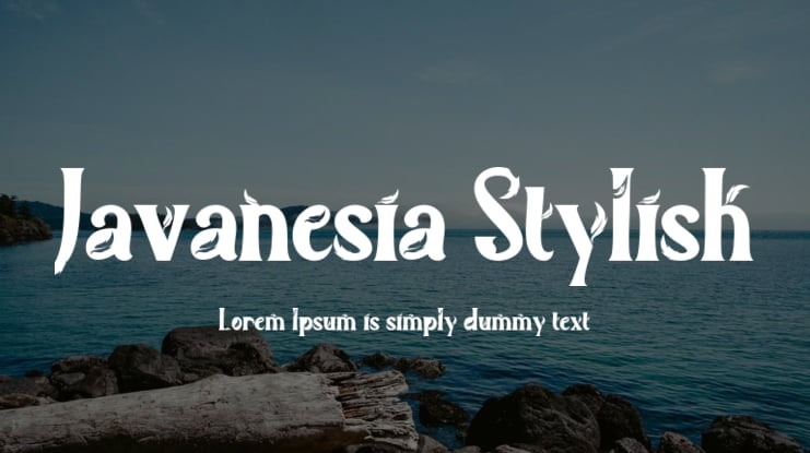 Javanesia Stylish Font