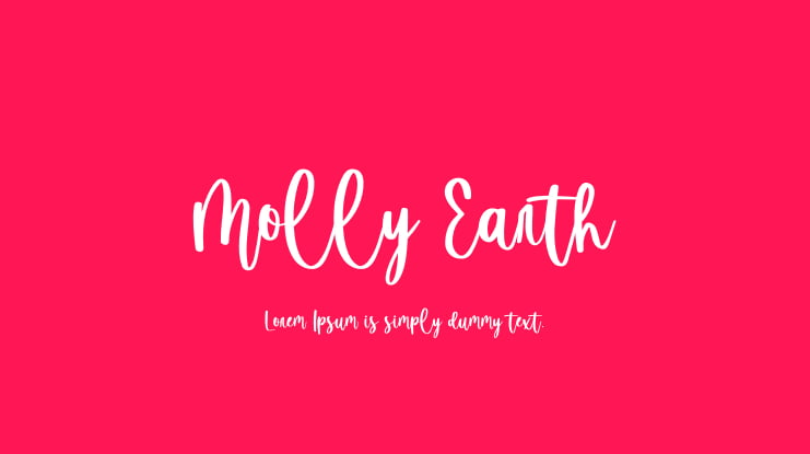 Molly Earth Font