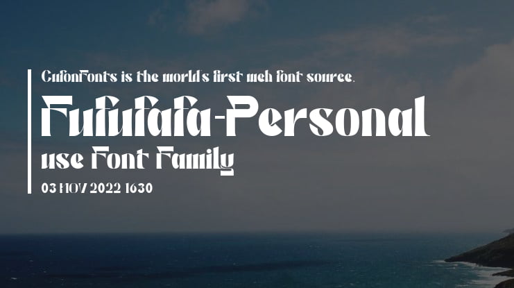 Fufufafa-Personal use Font