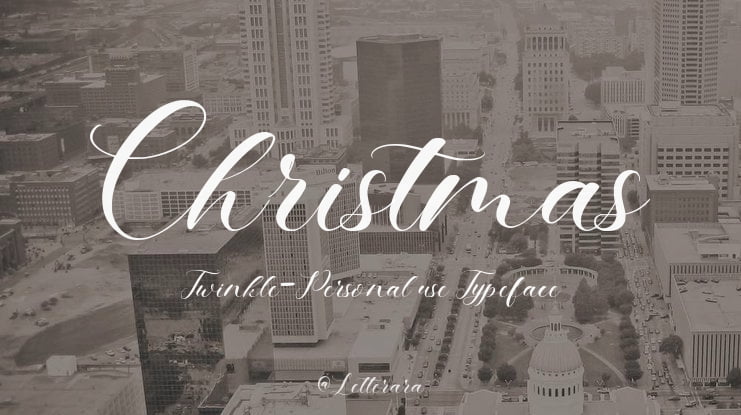 Christmas Twinkle-Personal use Font