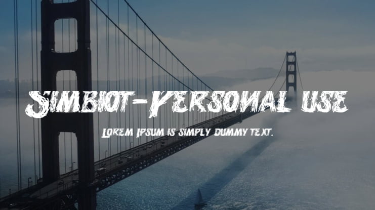 Simbiot-Personal use Font