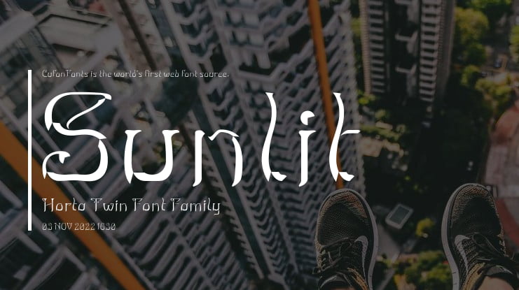 Sunlit Horta Twin Font