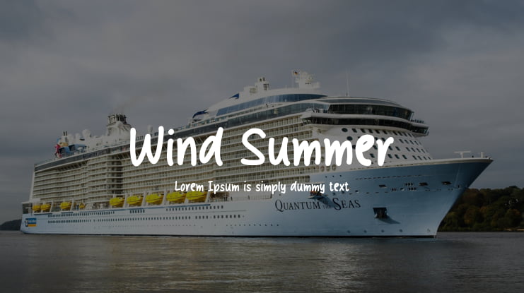 Wind Summer Font