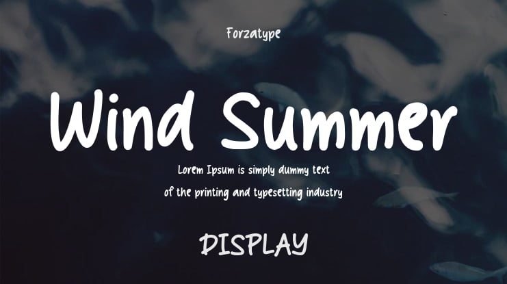 Wind Summer Font