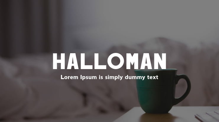 HALLOMAN Font