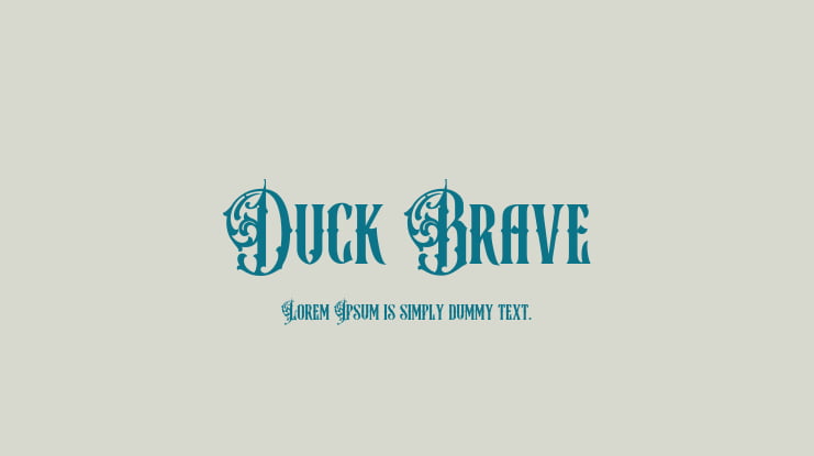 Duck Brave Font