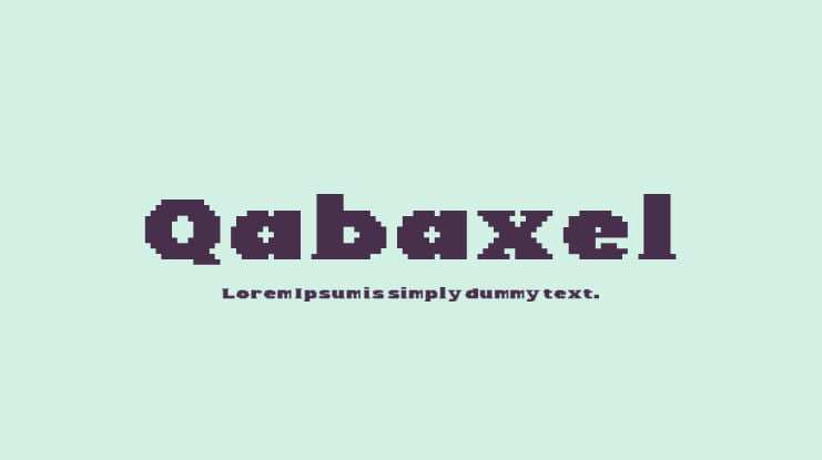 Qabaxel Font