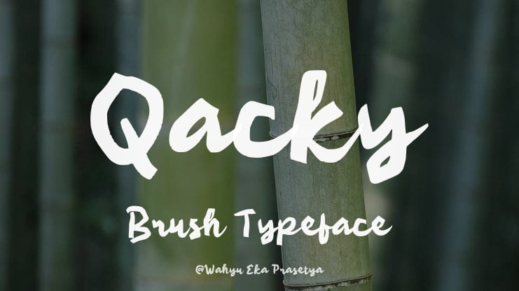 Qacky Brush Font