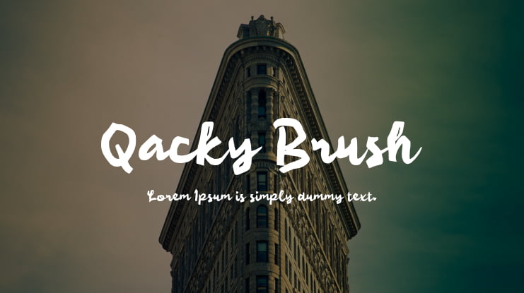 Qacky Brush Font