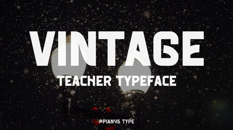 Vintage Teacher Font