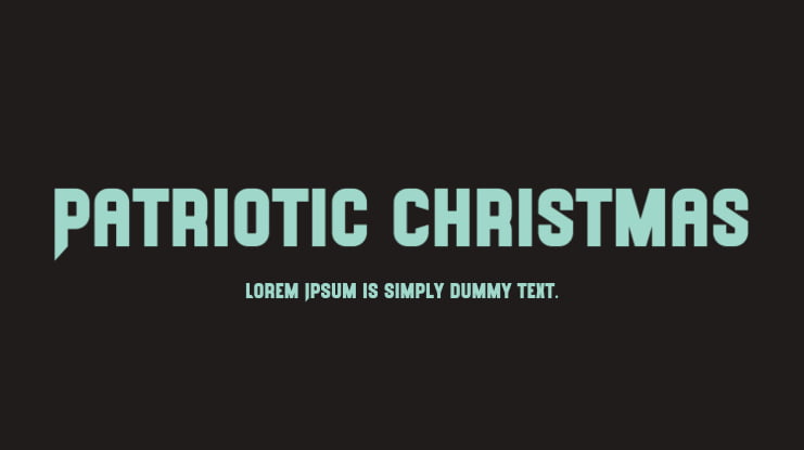 Patriotic Christmas Font