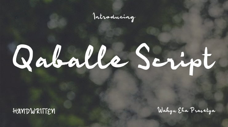 Qaballe Script Font