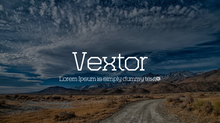 Vextor Font Family