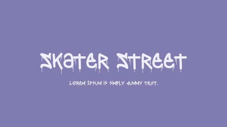 Skater Street Font Family