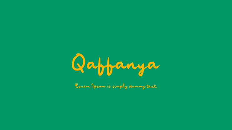 Qaffanya Font