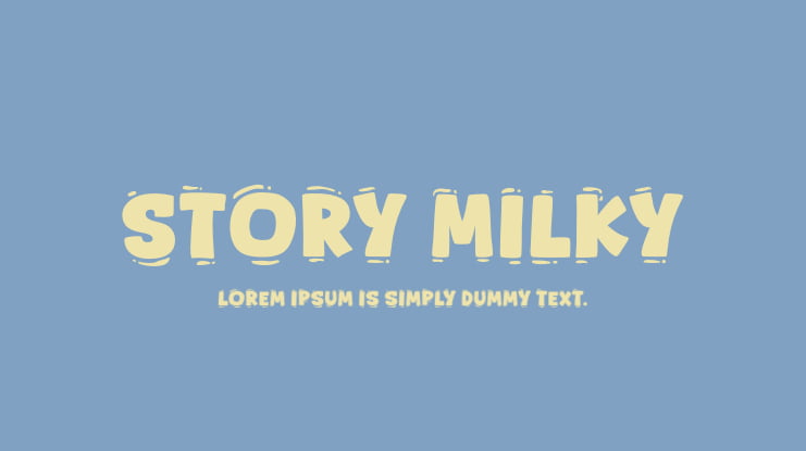 Story Milky Font