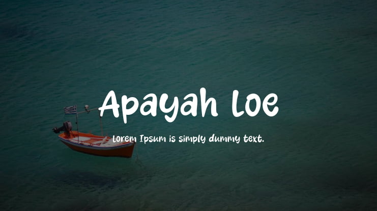 Apayah Loe Font