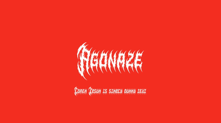 Agonaze Font