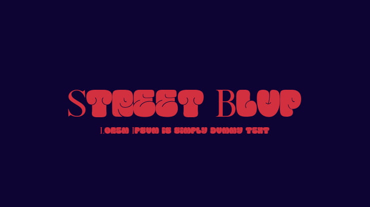 Street Blup Font