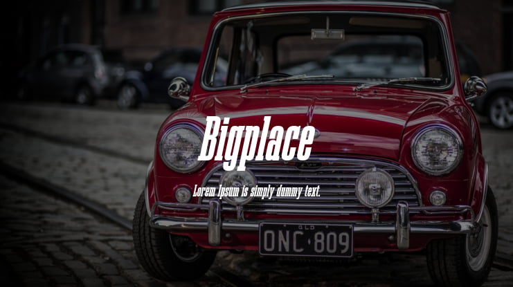 Bigplace Font