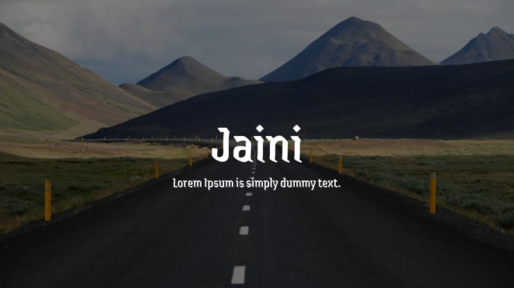 Jaini Font Family