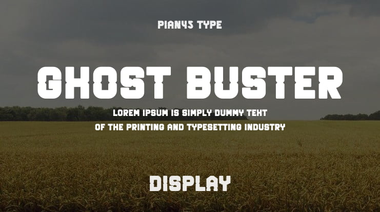 Ghost Buster Font