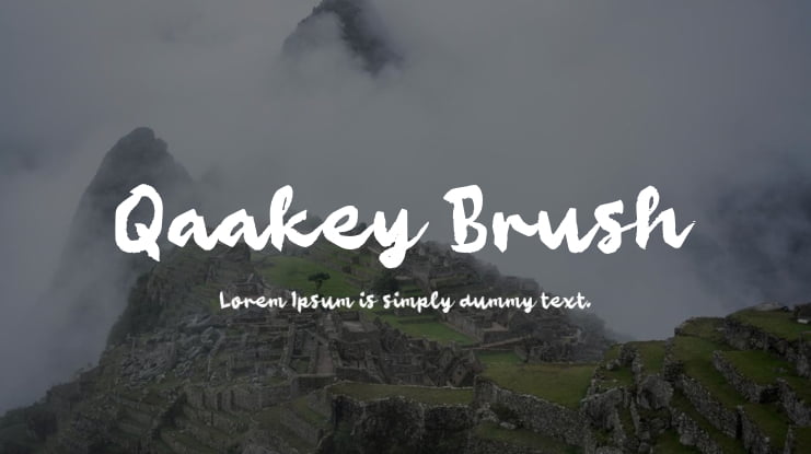 Qaakey Brush Font