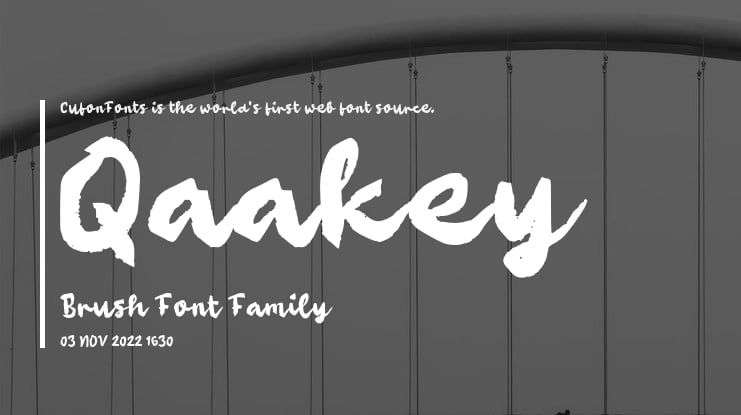 Qaakey Brush Font