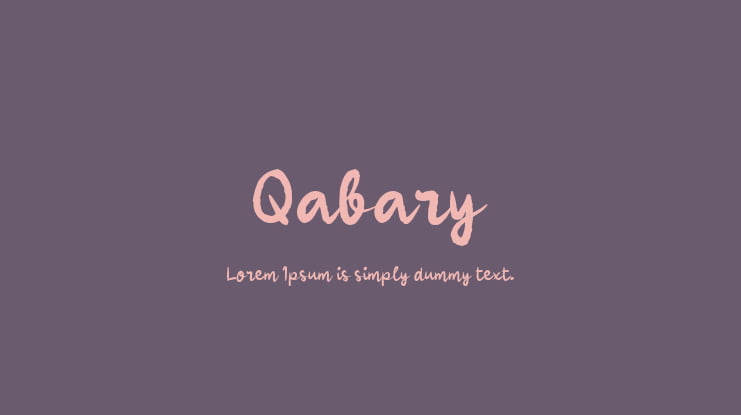 Qabary Font