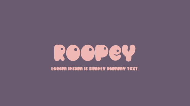 Roopey Font