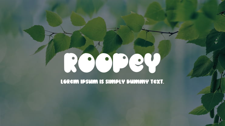 Roopey Font