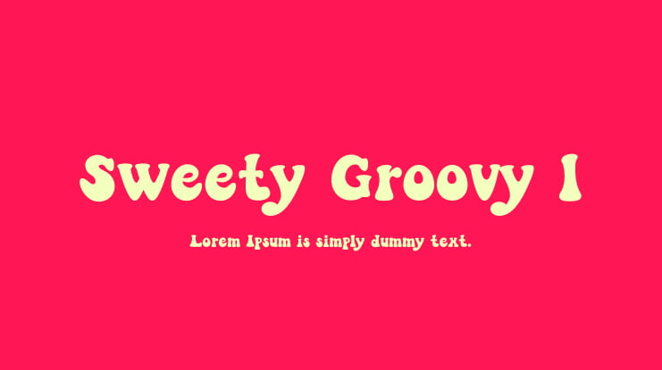 Sweety Groovy 1 Font