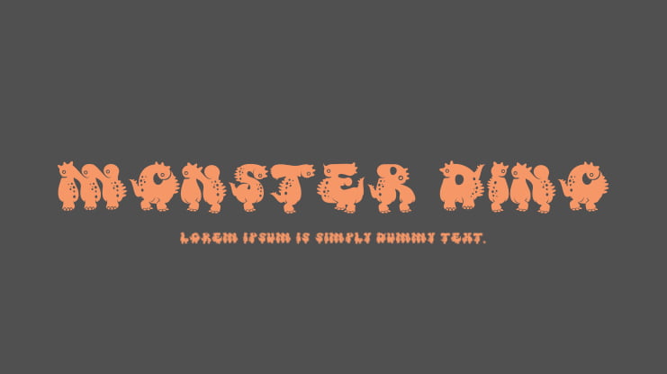 Monster DIno Font