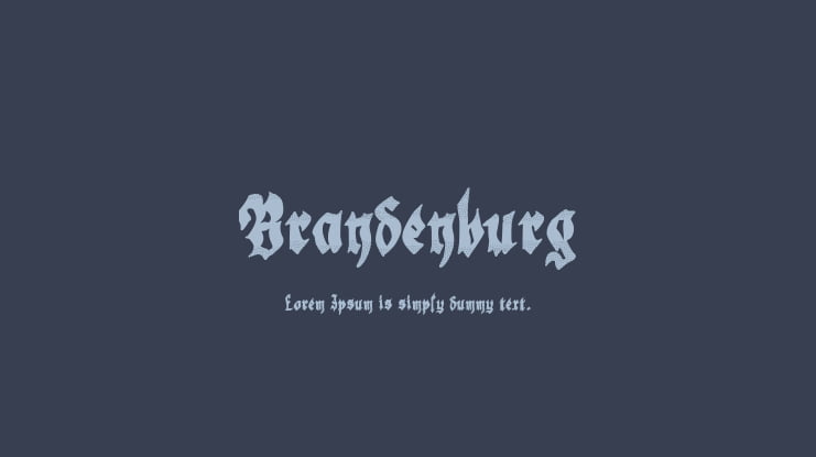 Brandenburg Font